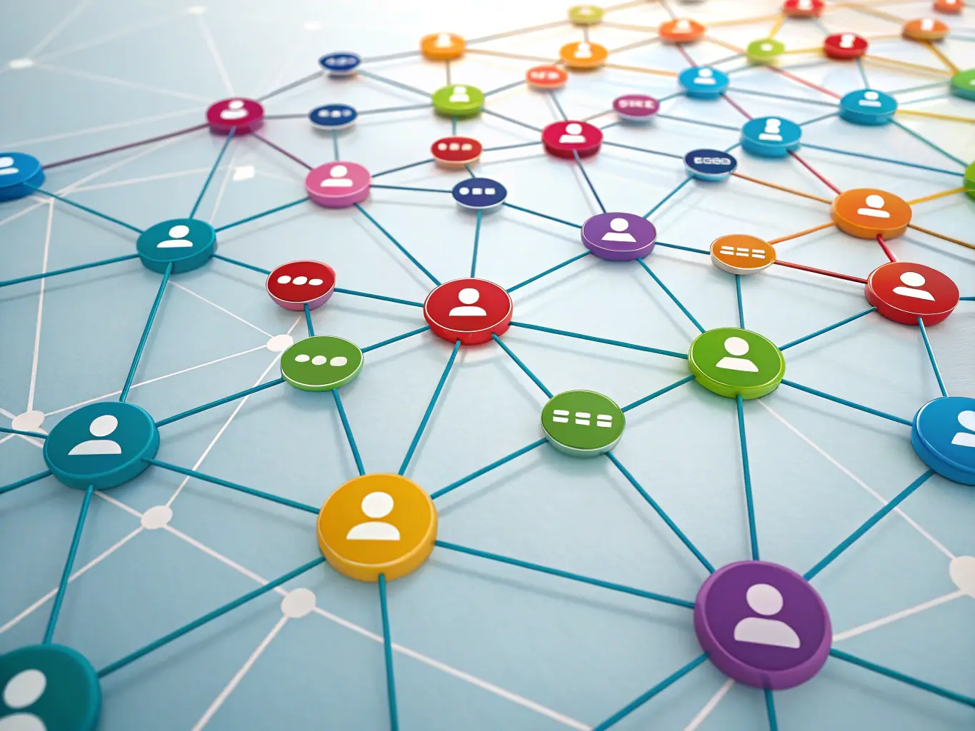 A minimalist graphic representing a community of interconnected minds, symbolizing the collaborative and insightful environment fostered by Glymear's unique platform.